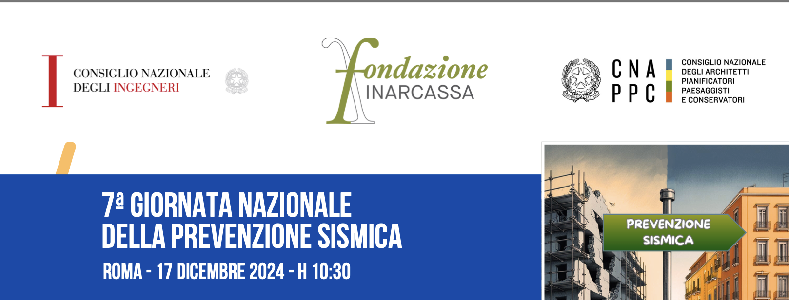 Giornata Nazionale della Prevenzione sismica